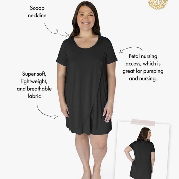 Kindred Bravely Other - Kindred Bravely Tulip Hem Maternity & Nursing Nightgown Breastfeeding Nightgown